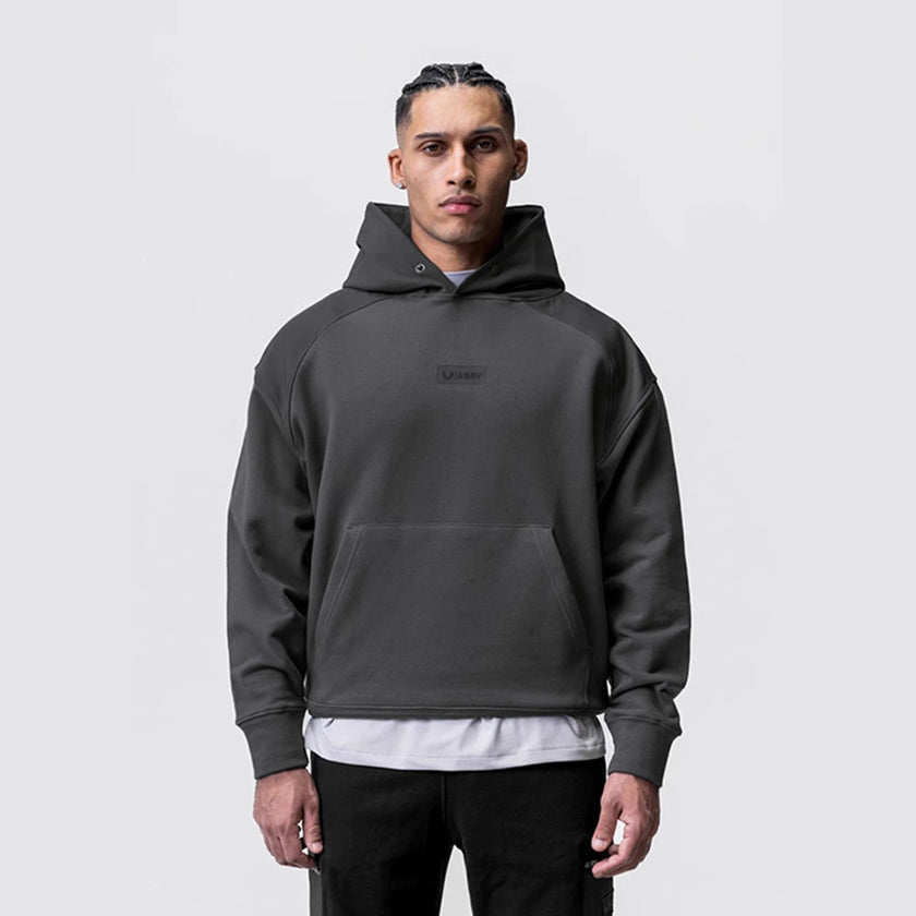 Casual Hooded Sweater Dark Gray