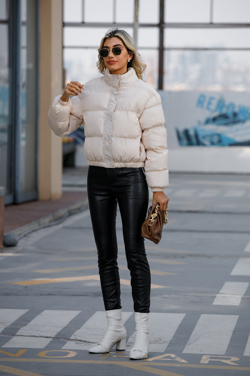 Casual Warm Coat Black Size L