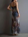 Chiffon Maxi Dress Retro For Women