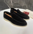 Casual Loafers Flat Heel Black - 7