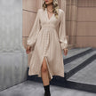 White Spring Chic dress by FJØRNA, featuring a stylish, flowy design perfect for warm weather and casual or semi-formal occasions.