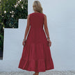 FJØRNA summer casual wedding dress with lightweight fabric and elegant design, perfect for warm-weather occasions.