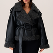 Tailored Shearling Winter Coat - 4