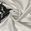 FJØRNA white midi dress with half sleeves, flower print, tied waist, and v-neck design, perfect for casual or summer wear.