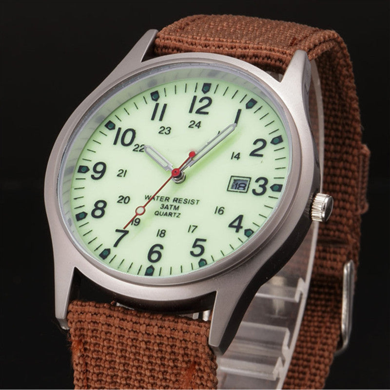 Military Style Calendar Watch
