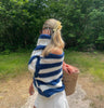 Linde | Women's Striped Knit Sweater