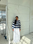 Linde | Women's Striped Knit Sweater