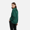 FJØRNA women's button-front long sleeve blouse in classic fit, with a tailored collar and subtle vertical stripes.