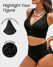 FJØRNA women's bikini set featuring a flattering fit, with a two-piece swimwear design in vibrant colors, suitable for beachwear.