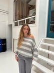 Linde | Women's Striped Knit Sweater