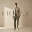 FJØRNA men's suede slip-on loafers featuring classic design, soft suede material, and comfortable fit for casual or formal wear.