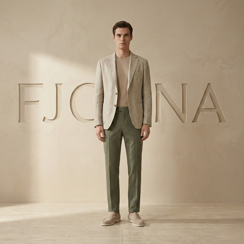 FJØRNA men's suede slip-on loafers featuring classic design, soft suede material, and comfortable fit for casual or formal wear.