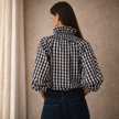 FJØRNA oversized long sleeve top for women, relaxed fit with soft fabric and long sleeves, casual fashion style.
