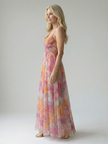 FJØRNA summer maxi dress for women, sleeveless and flowy, featuring a breezy, lightweight fabric perfect for warm weather.