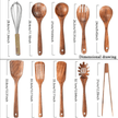Udgita – 10-Piece Teak Wood Kitchen Utensil Set