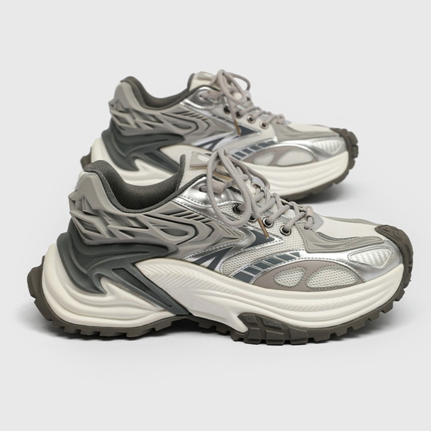 Breathable Sneakers Black Mesh