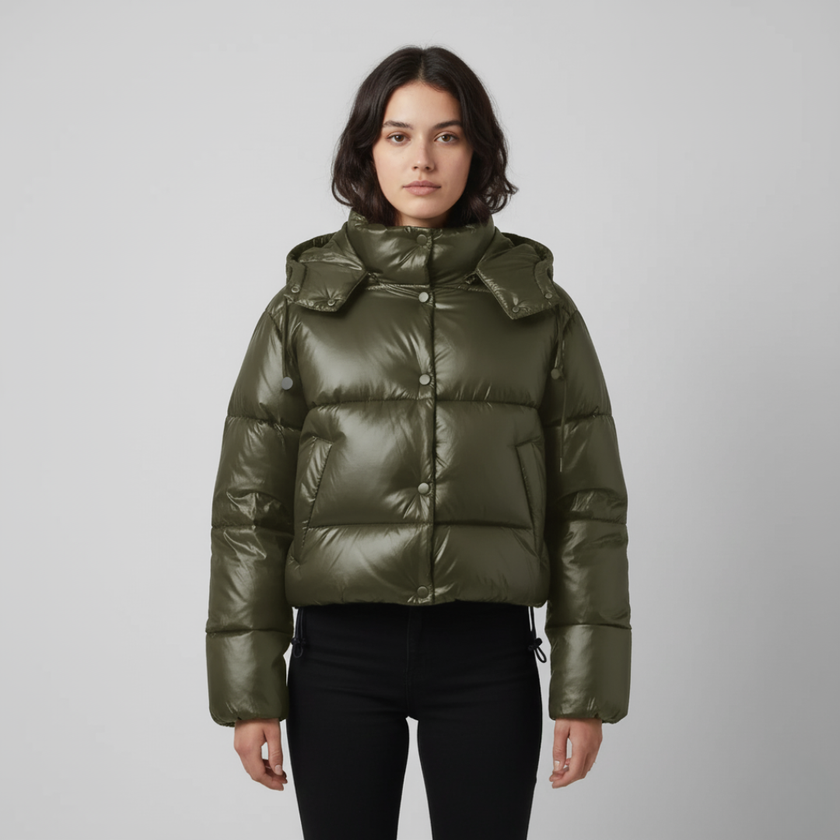 Women’s Puffer Jacket | Seasonal Hooded Look