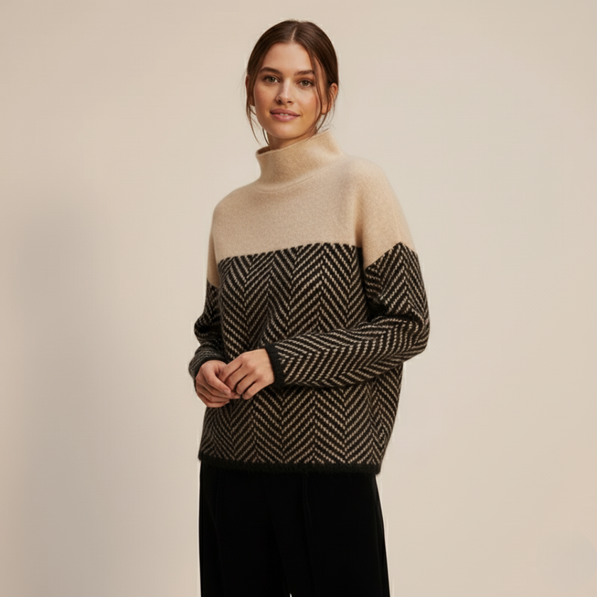 Eireann | Cashmere Turtleneck Sweater, Luxuriously Soft Design