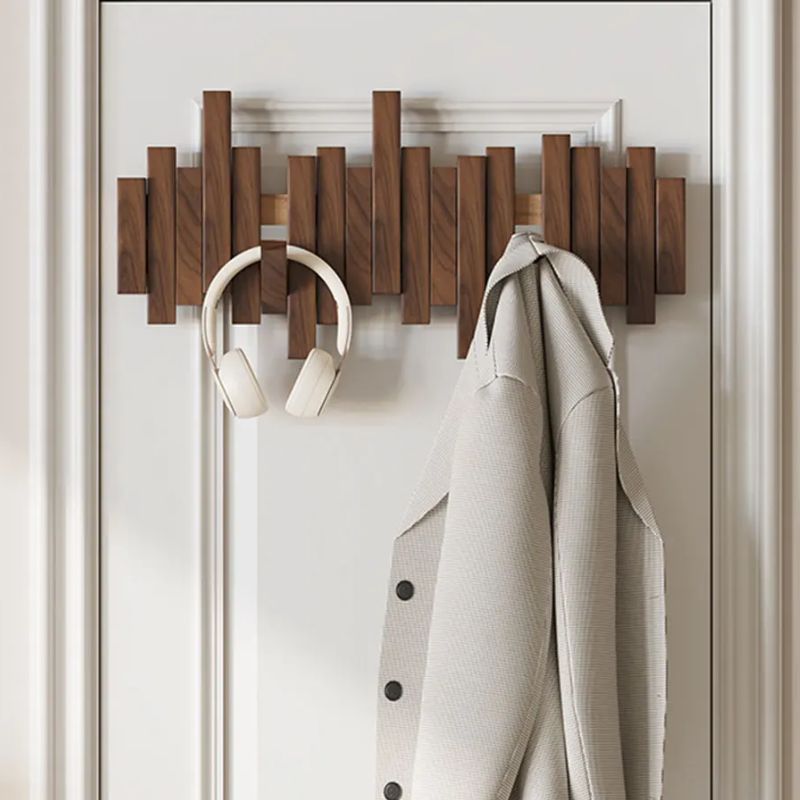 Kaiser | Premium Wooden Wall Coat Rack with Foldable Hooks