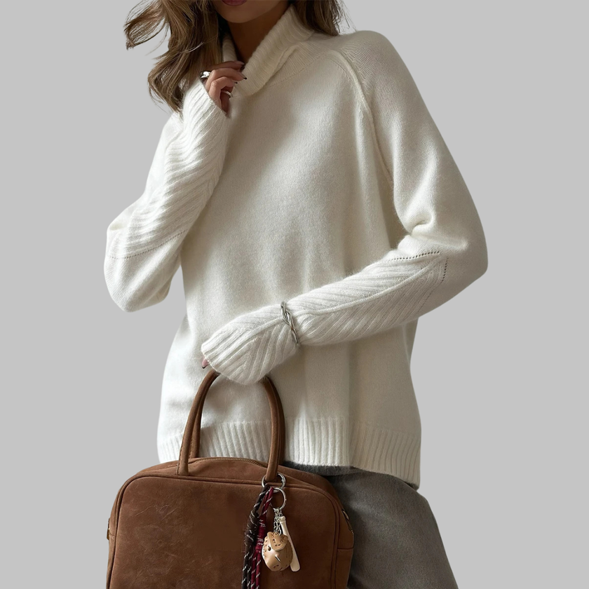 Emma – Black Turtleneck Women’s - Cozy/Oversized | Sweater