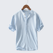Luke | Men’s Shirt White Linen Cotton Blend
