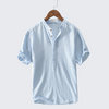 Luke | Men’s Shirt White Linen Cotton Blend