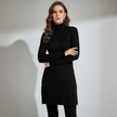 Women's Ribbed Turtleneck Tunic Sweater