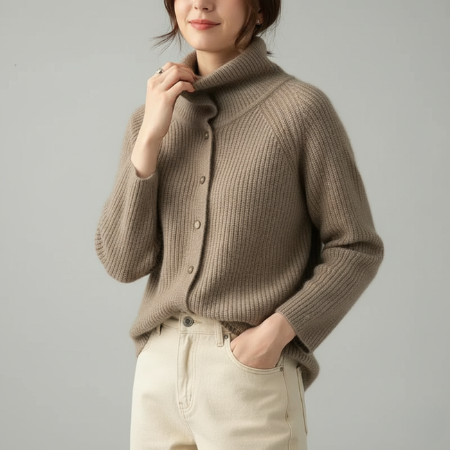 Clara – Cardigan Ladies Women’s Cozy Knitted | Sweater