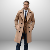 Mason – Men’s Double Breasted Mid-Length Coat | Casual Elegance