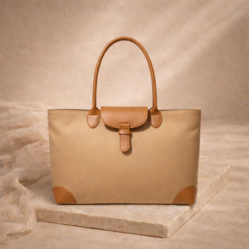 FJØRNA women's school tote bag with spacious design and sturdy handles, perfect for carrying books and daily essentials.