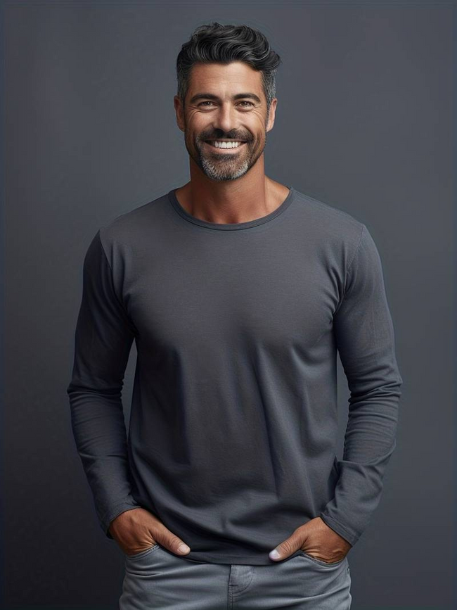 Classic Long Sleeve T-Shirt Cotton - 2