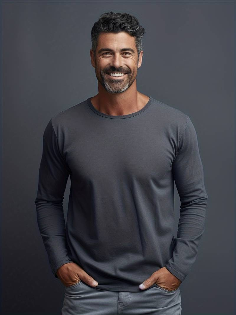 Classic Long Sleeve T-Shirt Cotton - 2