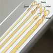 Clara | Elegant 14K Gold Herringbone Chain Bracelet