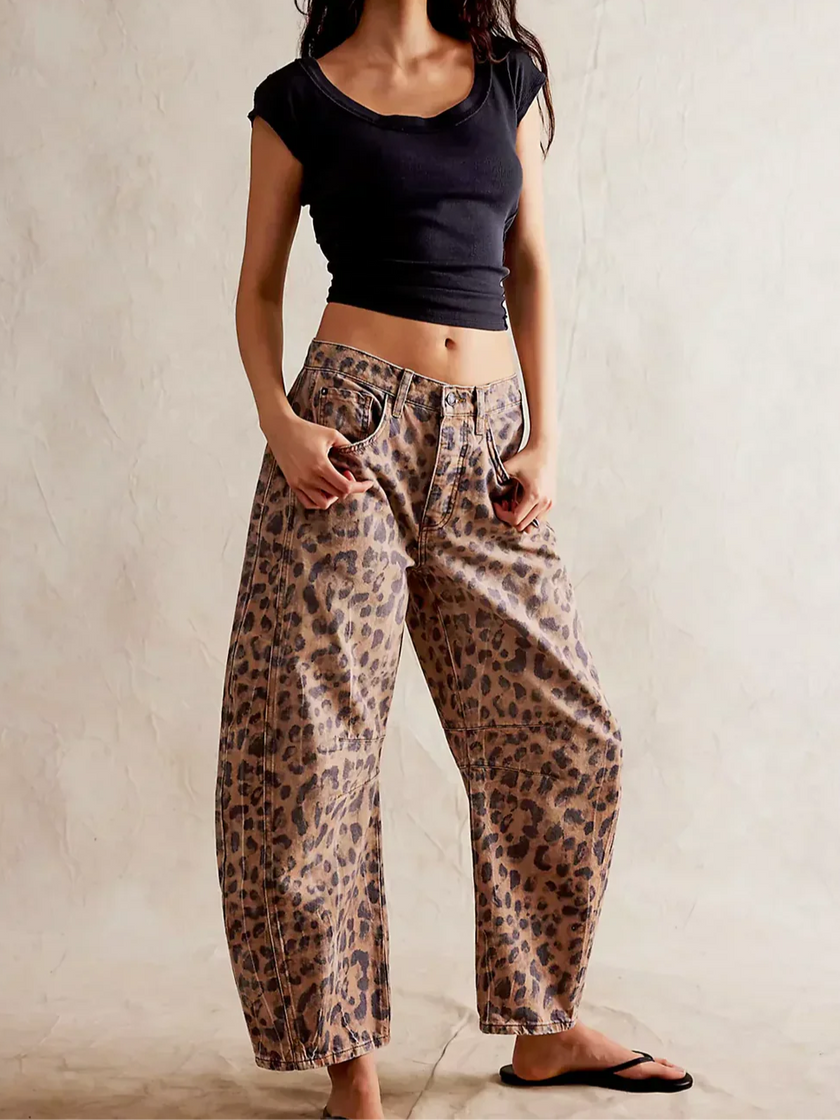 Everly Barrel-Leg Denims