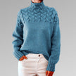 Cozy Turtleneck Sweater Cable Knit - 5