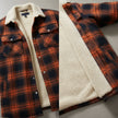 Men’s Checked Jacket - Button-Up - Warm Casual Outerwear