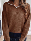 Chic Half-Zip Sweater - 2