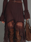 Mesh Pleated Midi Dress | Casual Dress