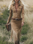 Tassel Midi Dress | Casual Dress