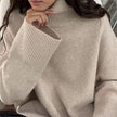Loose Cashmere Sweater Milky White