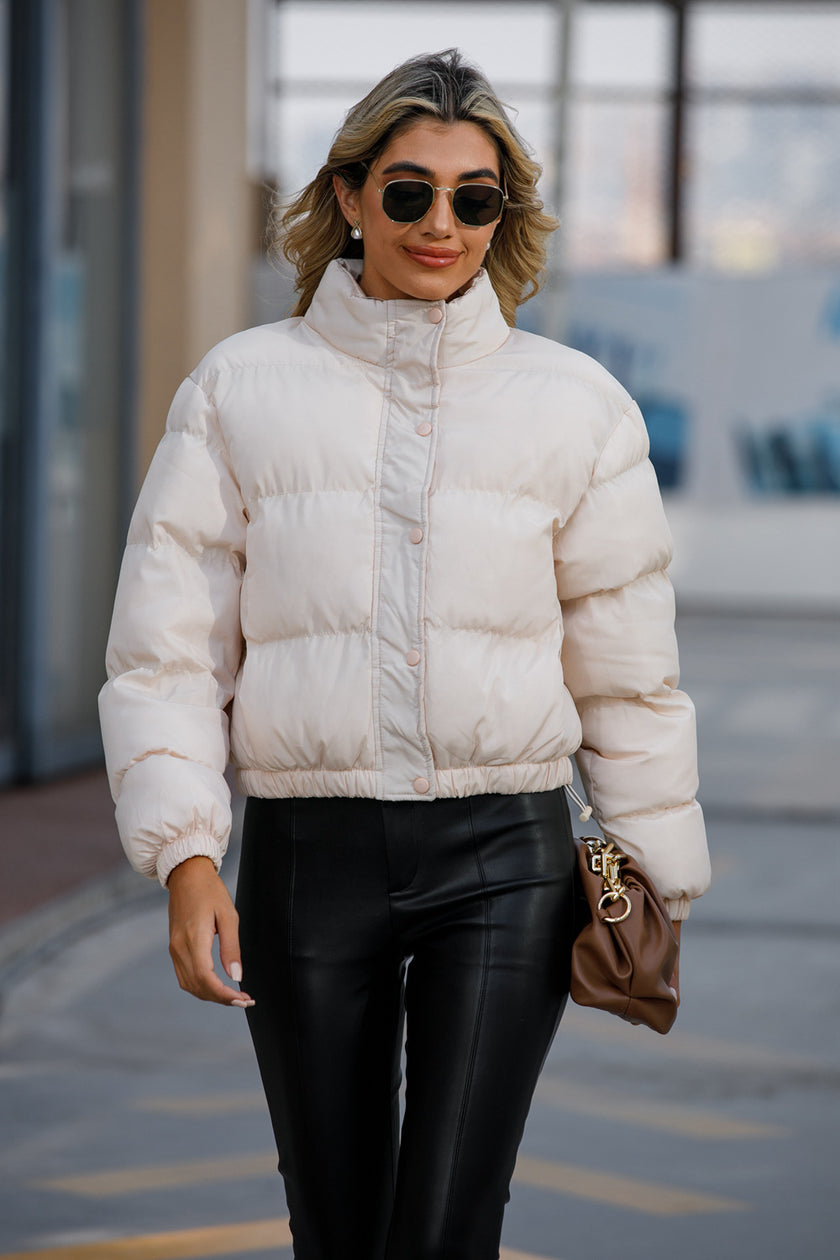 Casual Warm Coat Black Size L