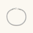 Clara | Elegant 14K Gold Herringbone Chain Bracelet