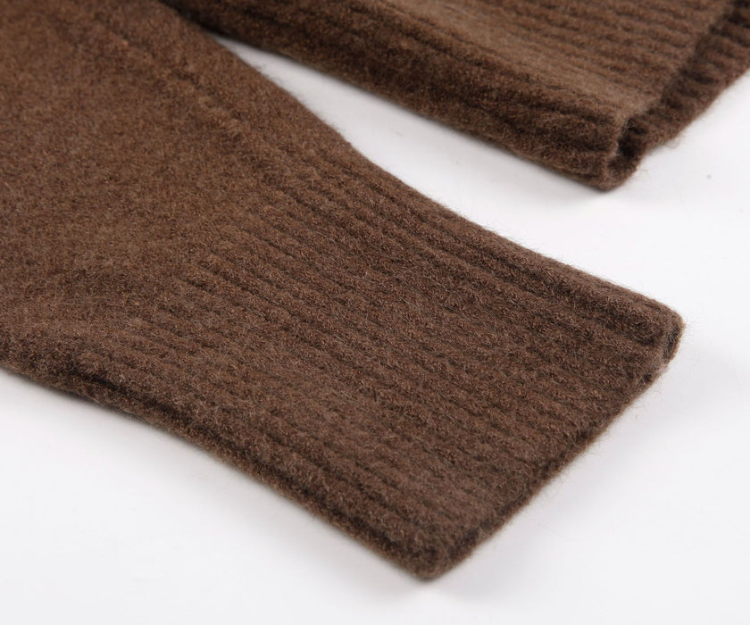 High Collar Black Sweater