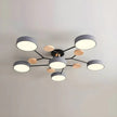 Semi-Flush Modern Halo LED Ceiling Light