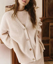 Cozy Cardigan Sweater with Stand Collar - 7