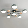 Semi-Flush Modern Halo LED Ceiling Light