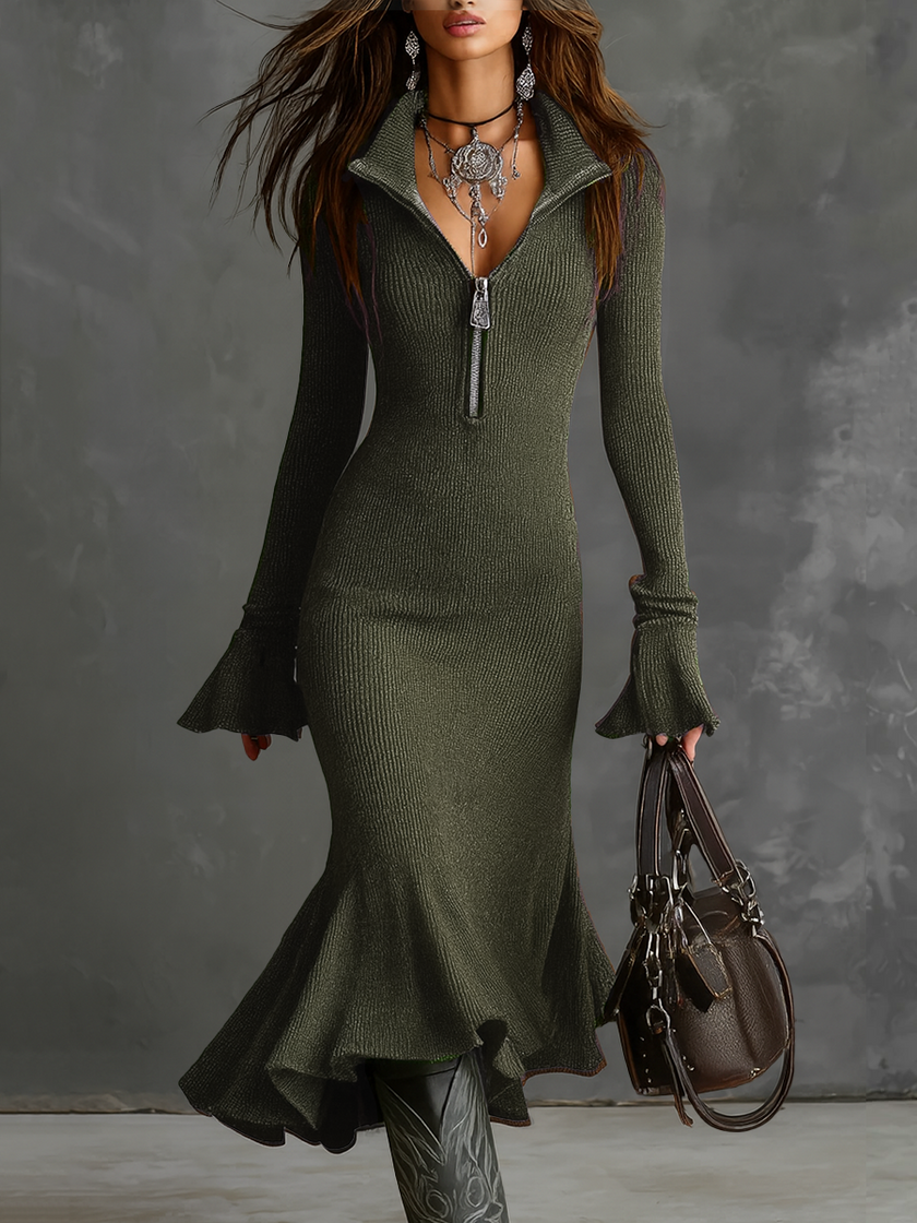 Knit Midi Dress For Women