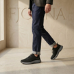 Men’s lightweight mesh trainers by FJØRNA featuring breathable fabric and non-slip soles for comfortable athletic footwear.