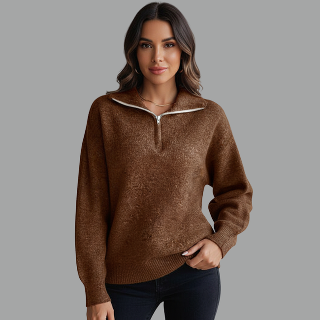 Chic Half-Zip Sweater