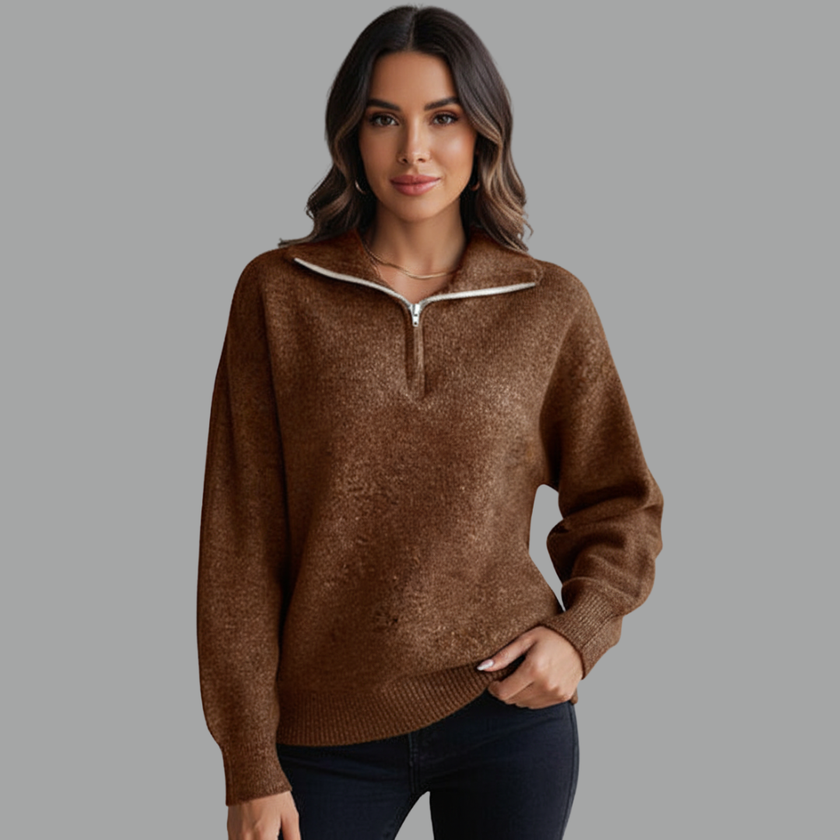 Chic Half-Zip Sweater
